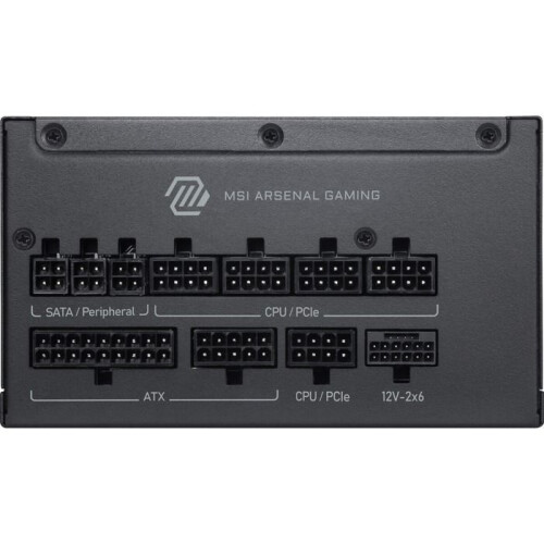 MSI Interne Stromversorgung Msi modular MAG A1200PLS PCIE5 1200 W 80 PLUS Platinum Schwarz 1