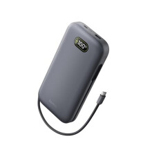 Ultra. Caricabatterie Pro Batteria Esterna 27000mAh Caricatore Portatile con Cavo USB-C Integrato USB PD 240 W Power Bank Ricarica Veloce