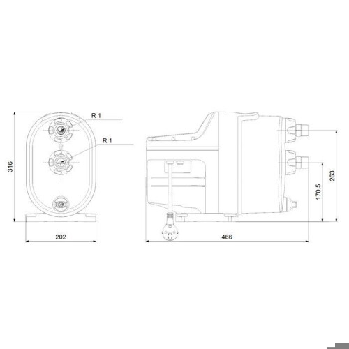 Compacte zelfaanzuigende pomp - SCALA1 3-35 - Grundfos 2