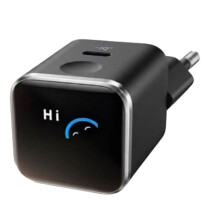 Caricabatterie per telefono mobile Anker con schermo interattivo Nano 45 W USB Type C Nero