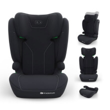 Silla de auto Kinderkraft I-SPARK 2 PLUS i-Size 100-150 cm 2 en 1 booster H-GUARD SPS reposacabezas ajustable negro