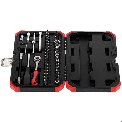 Composition de douilles - GEDORE RED - 3300052 - 1/4" - 46 pièces - Rouge 1