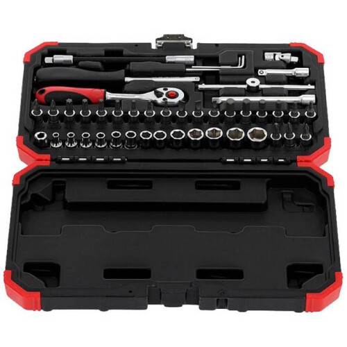 Composition de douilles - GEDORE RED - 3300052 - 1/4" - 46 pièces - Rouge 2