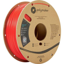 Polymaker PA02004 PolyLite Filamento PLA 1,75 mm 1000 g rosso 1 pz
