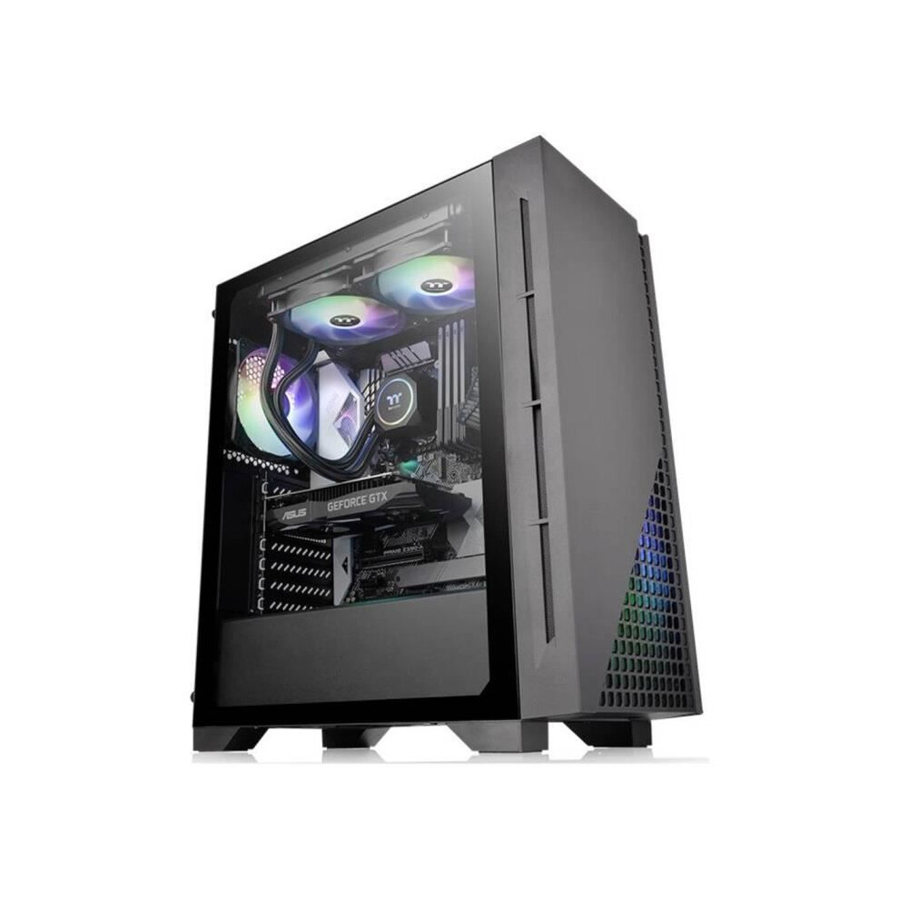 Thermaltake H330 (ATX, mATX, Mini-ITX), PC Gehäuse, Schwarz - Bild 3