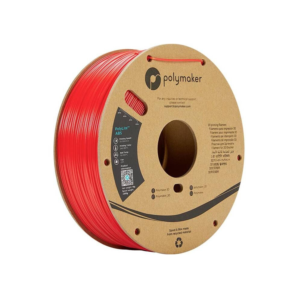 Polymaker Rot Filament Abs Polylite Pe01004 1,75Mm Kompatibel Bambu Lab Ams - Bild 6