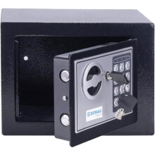 Cassaforte digitale - DONAU - Mini 4,6 L - 23x17x17 cm - Codice 3–8 cifre - Pre-forata, 2 chiavi