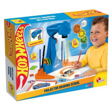 Lisciani - HOT WHEELS Projector Drawing School - Educational Drawing Toy for Children From 5 Years - Creative LED Drawing Kit