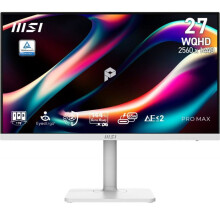 Msi - PRO MAX 271QPHW E14 - vlakke PC-monitor 68,6 cm (27'') 2560 x 1440 pixels Wide Quad HD LCD Wit