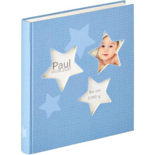 Walther Design UK-133-L Album photo bébé Estrella Bleu 28 x 30,5 cm – 50 feuilles