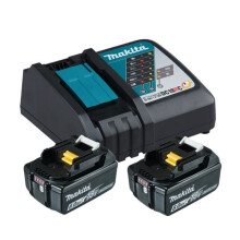 Voedingskit - Makita - 199480-6 - 2x Batterijen 18V 6Ah - Snellader DC18RC - Li-ion