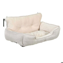 Sofá hamaca para gato - Cooper - Beige - Poliéster reciclado - Fijación para radiador y sofá