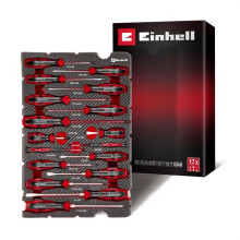 Insert Tournevis Mix&amp;Match Einhell 17 pezzi (Cacciavite, Punta a Percussione, Formato Compatto, Cappuccio Rotante, Sistema E-Case)
