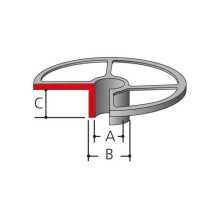 Gids om te kopiëren - MAKITA - 164393-0 - Staal - Diameter 20 mm - Hoogte 13 mm