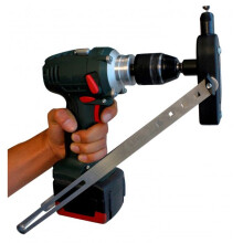 Grignoteuse elétrica - EDMA - NIBBLEX UNIVERSAL 17255 - Adaptável em furadeira - Corte inox/galva/alu/PVC - Matriz orientável
