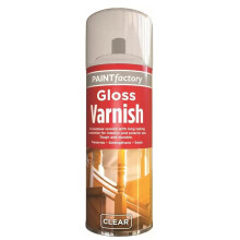 RAPIDE PF Gloss Varnish Spray All Purpose Exterior Interior Aerosol Clear 400ml