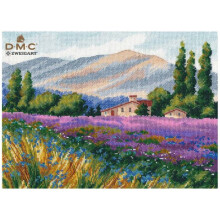 Kit point de croix compté - OVEN - Âme de Provence - Toile Aïda 16ct blanche - 31 couleurs DMC - 27x20 cm