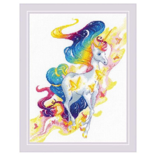 Kit de Broderie Fée Licorne - Point de Croix Enchanté