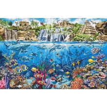 Kit de point de croix - LETISTITCH - Île pirate - 48x32 cm - Aida 16ct - 79 couleurs
