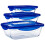 Pyrex Rectangular Storage Boxes - PYREX - Cook &amp; Go - Set of 3 - Borosilicate Glass - Airtight Lids 4