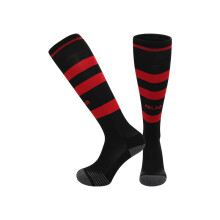 (Milan, M) 26-27 Kids Football Grip Socks High Knee & Long Football Training Socks - Breathable Cushioned Socks Children