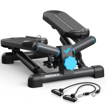 MERACH Mini Stepper, appareil de fitness à rotation, capacité 150 kg, avec bandes de résistance pour entraînement complet à domicile