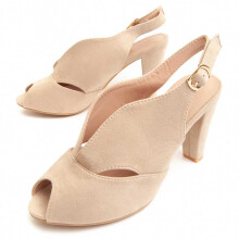 (Beige, 36) Damessandaal Met Hak. Montevita Brihel14 90035