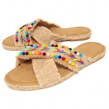 (Taupe, 39) Platte Sandalen Voor Dames. Montevita Indiplasa2 105002