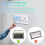 USB Wall Socket with USB-C & USB-A Ports, 5 Pack UK Double 13A Switched Plug Socket with Tempered Glass Panel, 2 Gang Electrical Socket 5