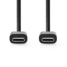 USB-C til USB-C-kabel, 2 m, 60 W, svart, 480 Mbps