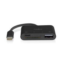 USB-hub | 1x USB-C | 1x USB A / 1x USB-C | 4-Port port(s) | USB 2.0 | USB-Strøm | SD & MicroSD