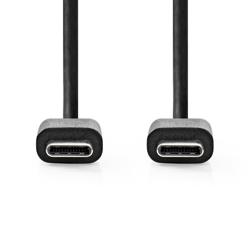 USB-C til USB-C-kabel, 3 m, 60 W, 480 Mbps, svart
