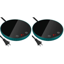 2-Pack Candle Warmer Coffee Warmer, Green, 8H Auto Shut Off, 2 Temp 122/140F, US Plug