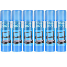 3D Printer Glue Sticks PVP Solid for Hot Bed, 6 Pieces, Blue, Model Removal