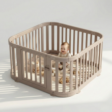 Venture All Stars Baby Playpen - Beige