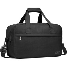 KONO Sac de voyage noir, bagage à main 55x35x25 cm, tissu Oxford, capacité 38 L pour voyage et sport