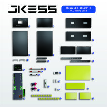JKBMS Boîtier de batterie DIY empilable avec BMS LCD, pour stockage d'énergie domestique