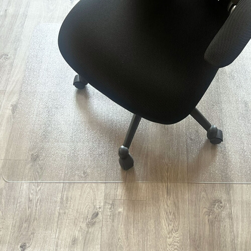 Marvelux Large Enhanced Polymer Clear Office Chair Mat for Hard Floors 120 x 150cm Rectangular 2
