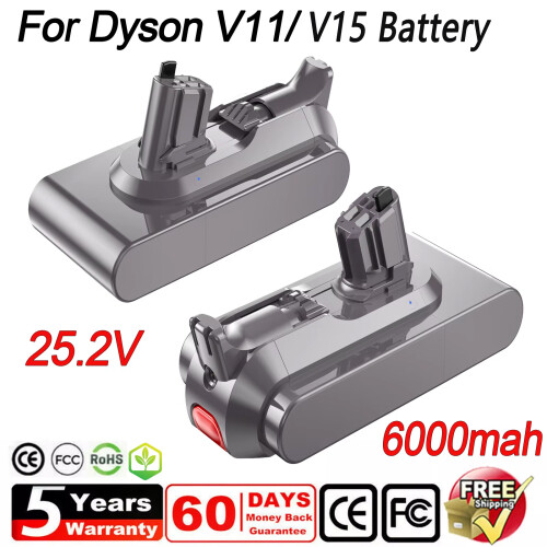 Batterie de rechange 6000mAh pour Dyson V11, 25.2V, modèle Click-in 1