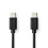 USB-C til USB-C-kabel, 3 m, 60 W, 480 Mbps, svart 2
