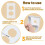 Electrical Outlet Insulation Pads, 100Pcs EVA Foam Gasket for Wall, Switch Socket Cover, White 6