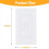 Electrical Outlet Insulation Pads, 100Pcs EVA Foam Gasket for Wall, Switch Socket Cover, White 7