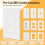 Electrical Outlet Insulation Pads, 100Pcs EVA Foam Gasket for Wall, Switch Socket Cover, White 5