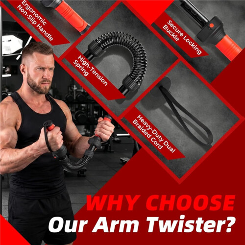 Adjustable Arm Chest Expander Spring Resistance Strength Training Equipment，50-70kg 2