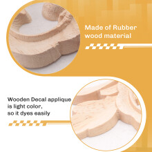22 x 10 Cm Holz Geschnitzte Ecke Onlay Applique Decor MöBel Handwerk Unbemalt