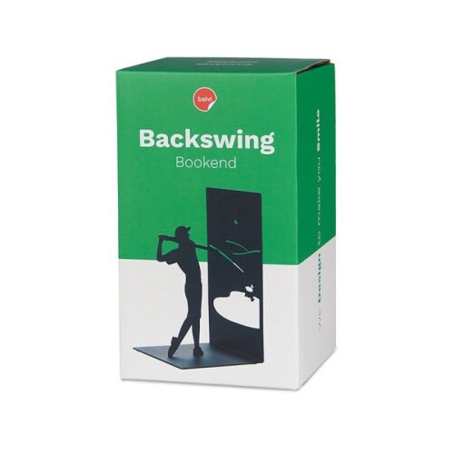 Porta-libri - Balvi - Backswing - Metallo - Nero - Design Golfista 1