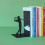 Porta-libri - Balvi - Backswing - Metallo - Nero - Design Golfista 3