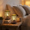 2 Night LED Lamps Battery Operated Star Lights 8