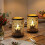 2 Night LED Lamps Battery Operated Star Lights 10