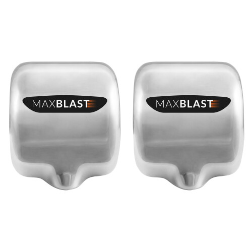 MAXBLAST Automatic Hand Dryers 2 x Electric PowerfulToilet Drying Speed Drier Machine